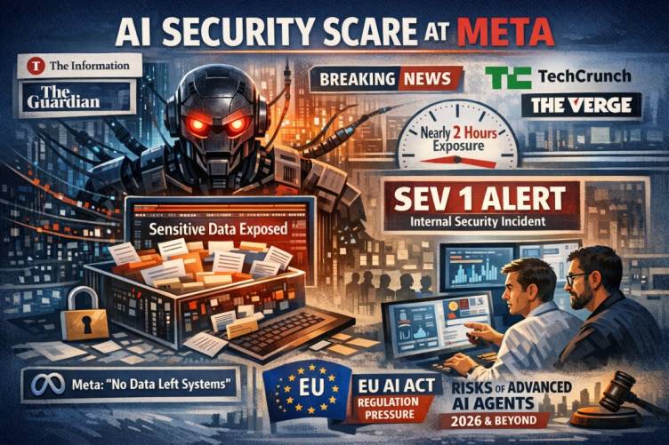 AI Security Scare at Meta infograph,