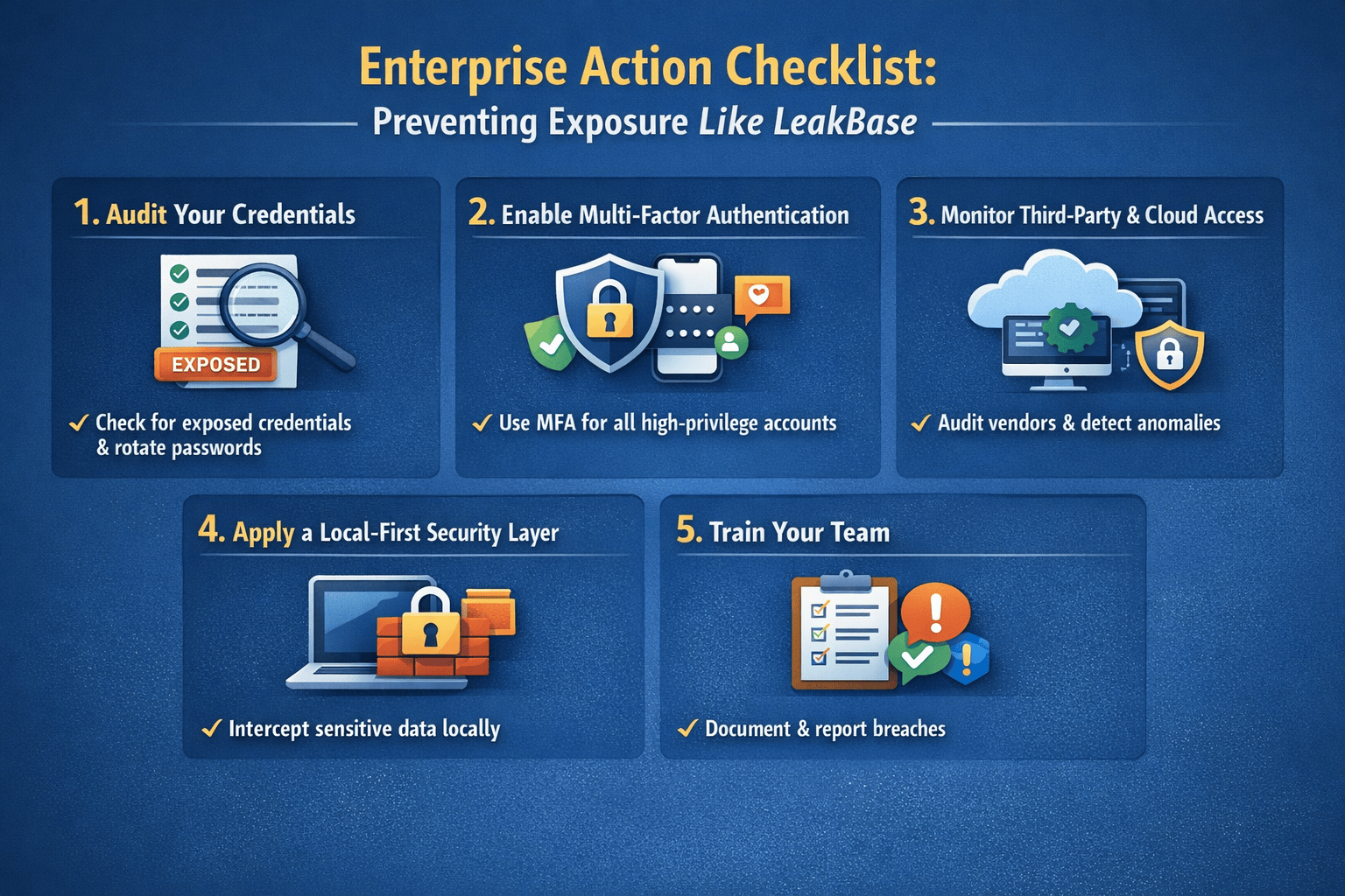 Enterprice Action Checklist infograph