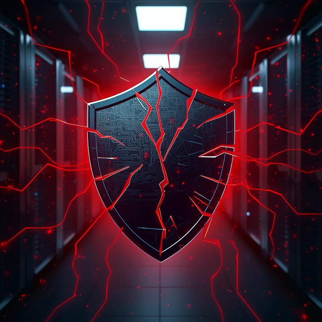 Broken digital shield visualised