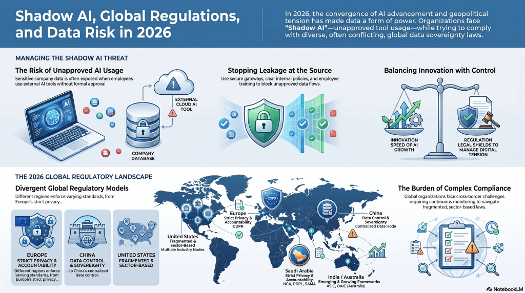 Shadow AI Global regulations visualised